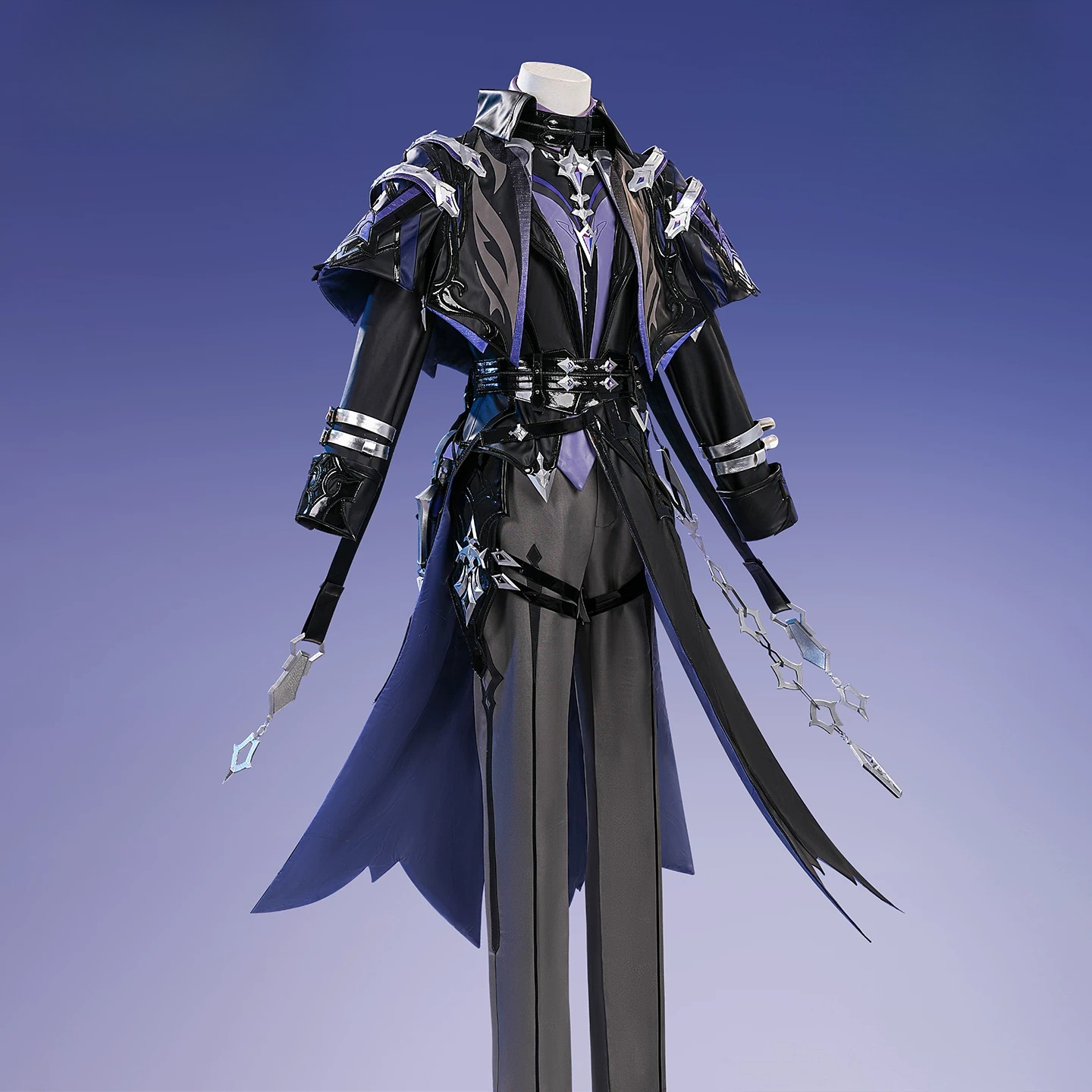 Cosplay Anime Black - Genshin Impact Flins Cosplay Costume, Night
