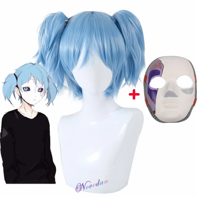 Anime Cosplay Blue Hair - Sally Face Cosplay Props Sally Latex
