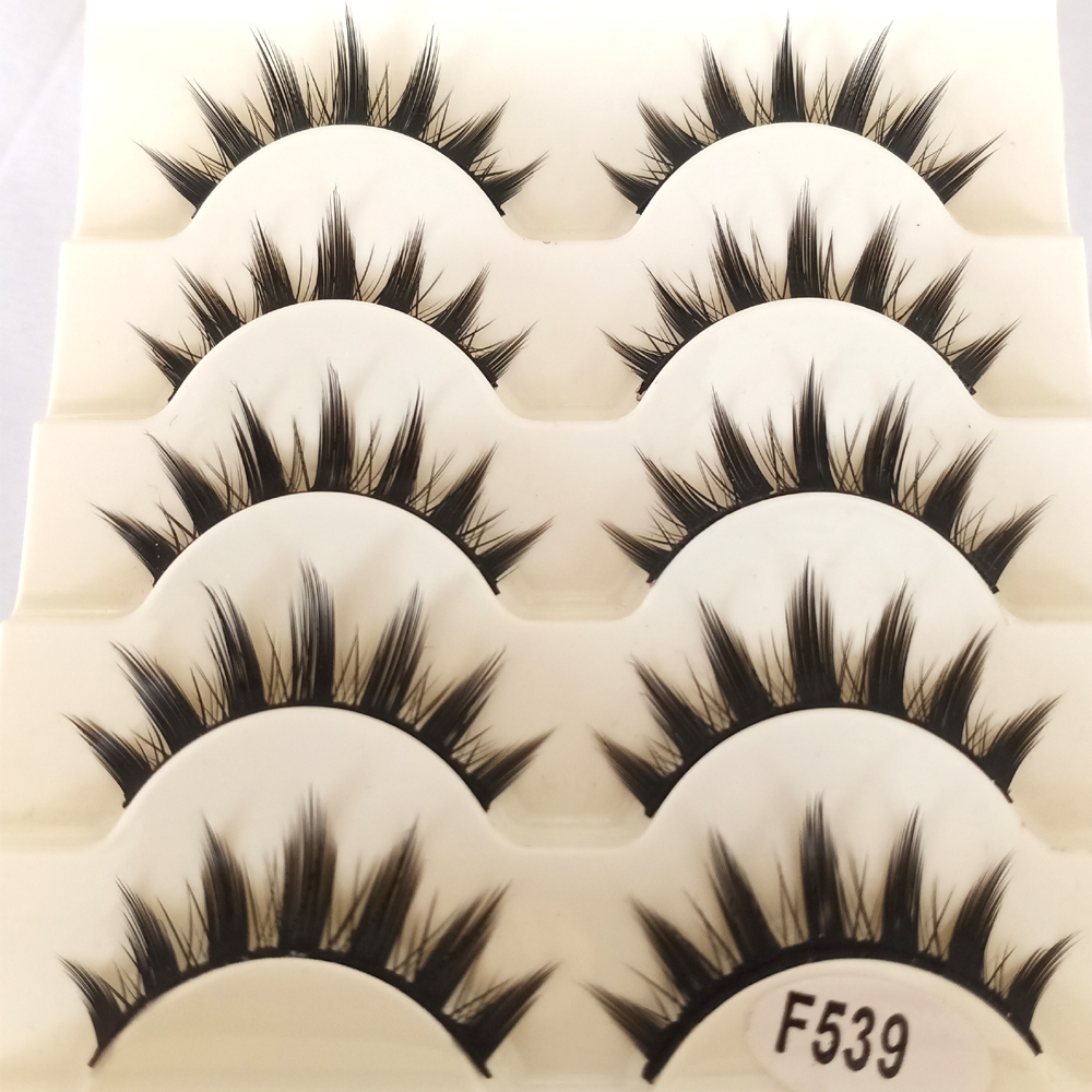 Anime Cosplay Lashes - Natural Long Cosplay Makeup Cross Strip