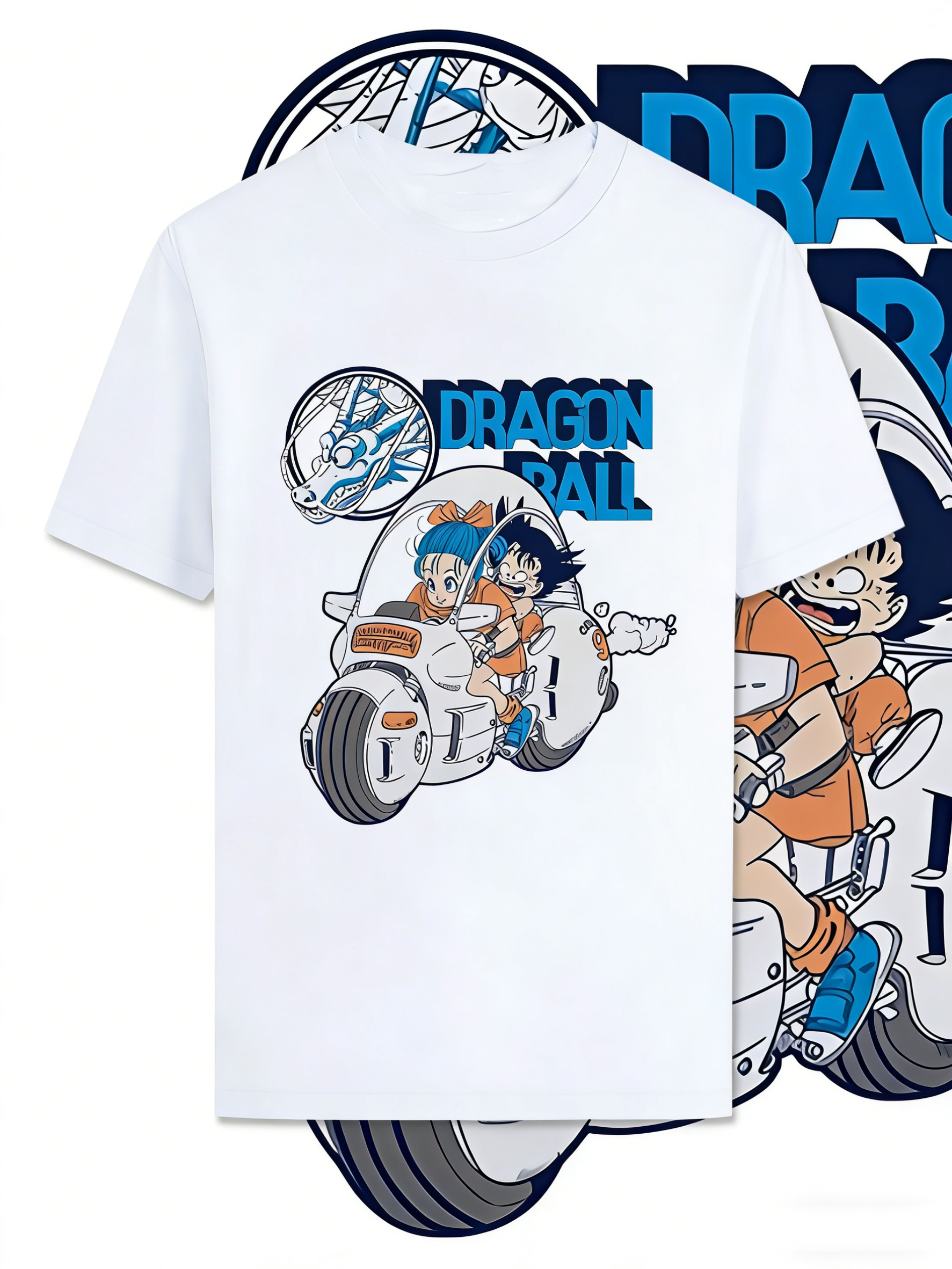 Anime Cosplay Costumes - Dragon Ball Bulma Little Goku Motorcycle