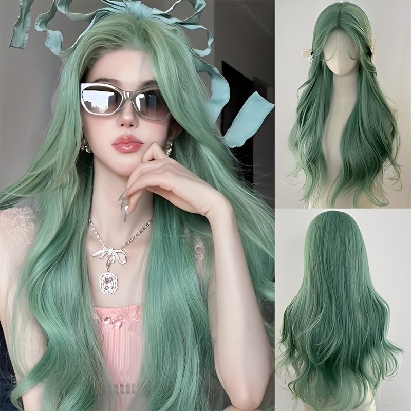 Anime Cosplay Korean Girl - Women's Long Curly Synthetic Wig, Korean