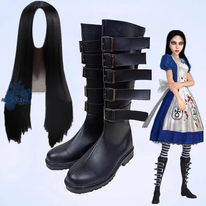 2025 11 Anime Alic-e Cosplay S – обзор и цена Anime Cosplay Long Black Hair