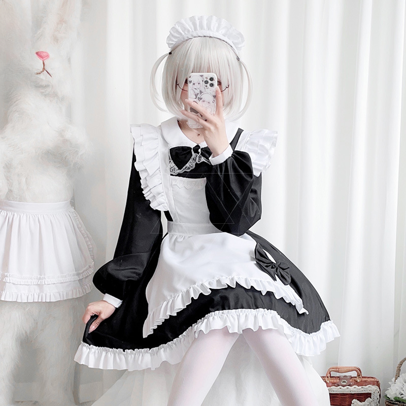 Plus Size Gothic Maid Set Blac – обзор и цена Anime Cosplay Plus Size