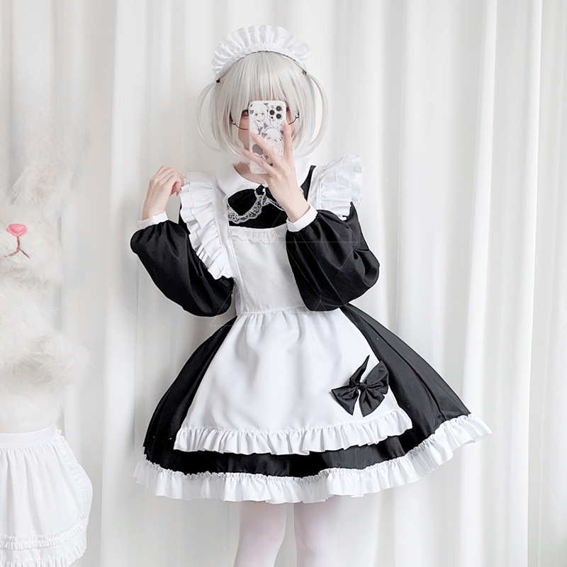 Plus Size Gothic Maid Set Blac – обзор и цена Anime Cosplay Plus Size