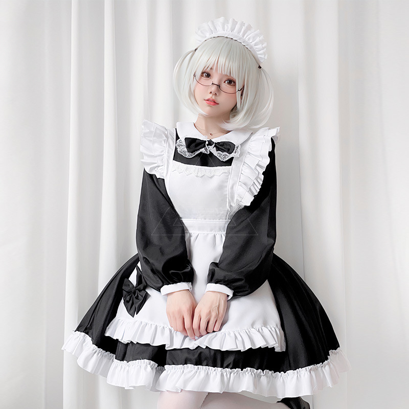 Plus Size Gothic Maid Set Blac – обзор и цена Anime Cosplay Plus Size
