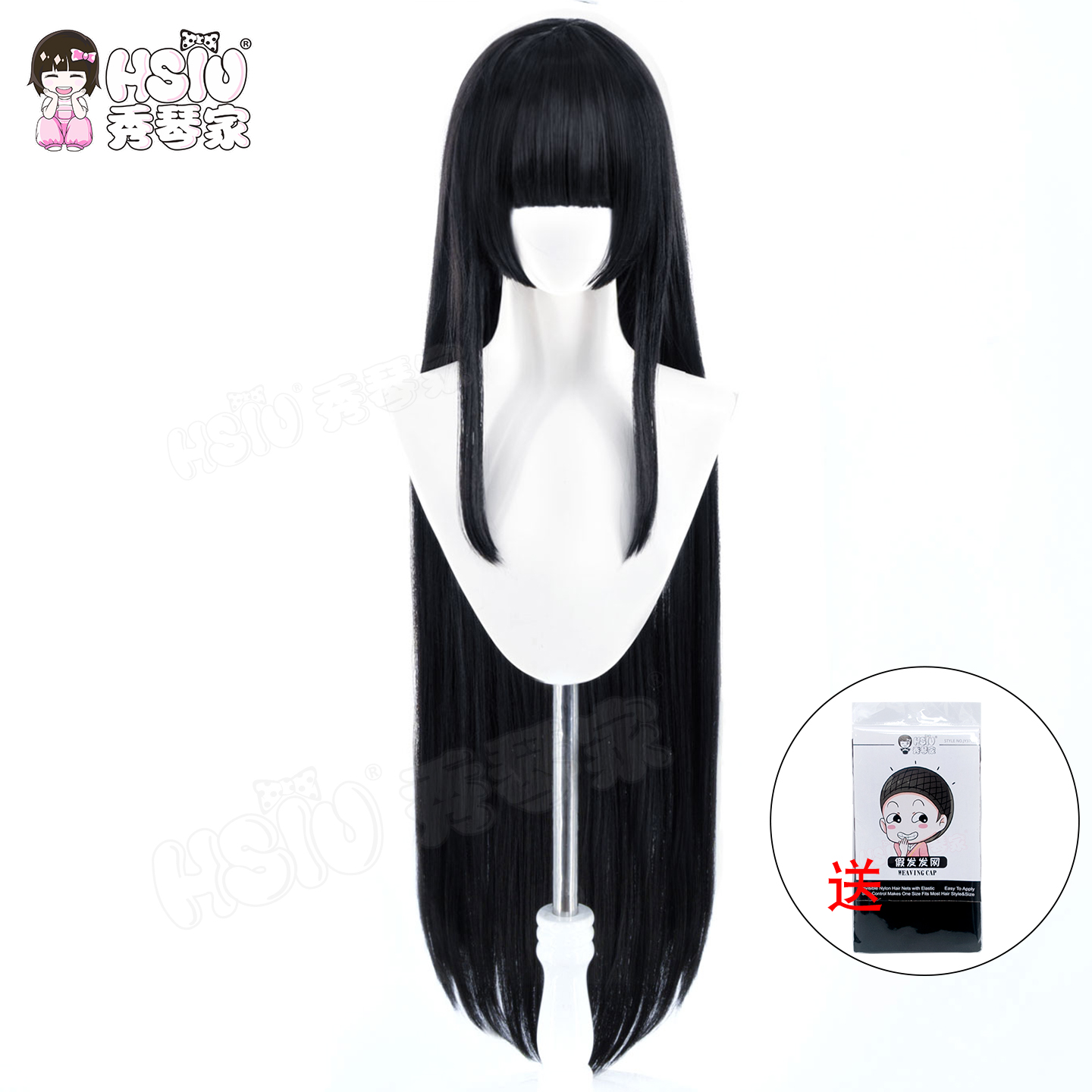 Kaguya Houraisan Cosplay Wig H – обзор и цена Anime Cosplay Long Black Hair