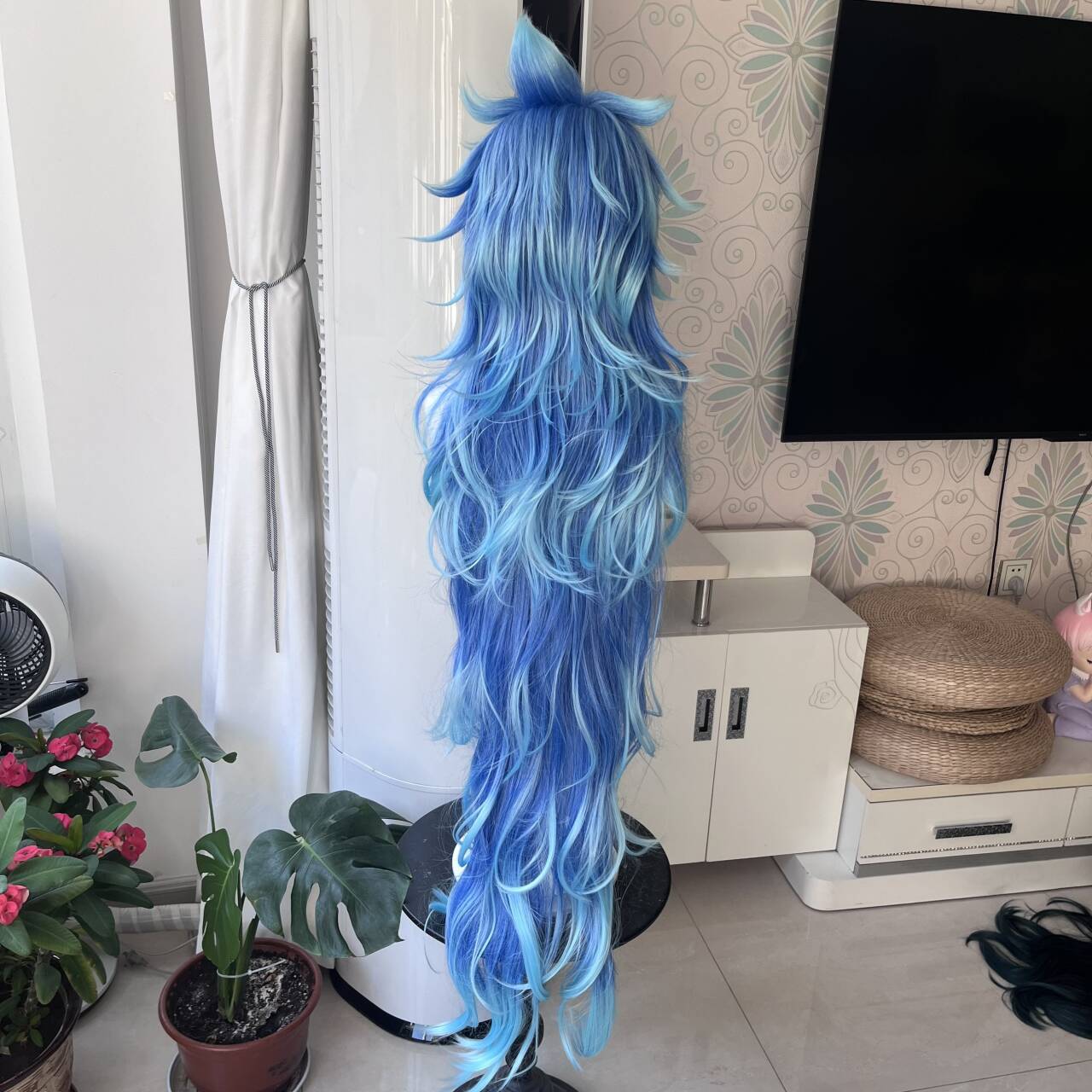 [Styled Wig]Anime Game Twisted – обзор и цена Anime Cosplay Blue Hair