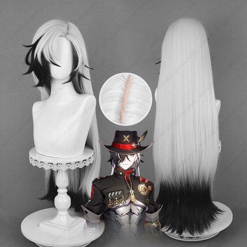 HSR Boothill Cosplay Wig 92cm  – обзор и цена Anime Cosplay Long Black Hair