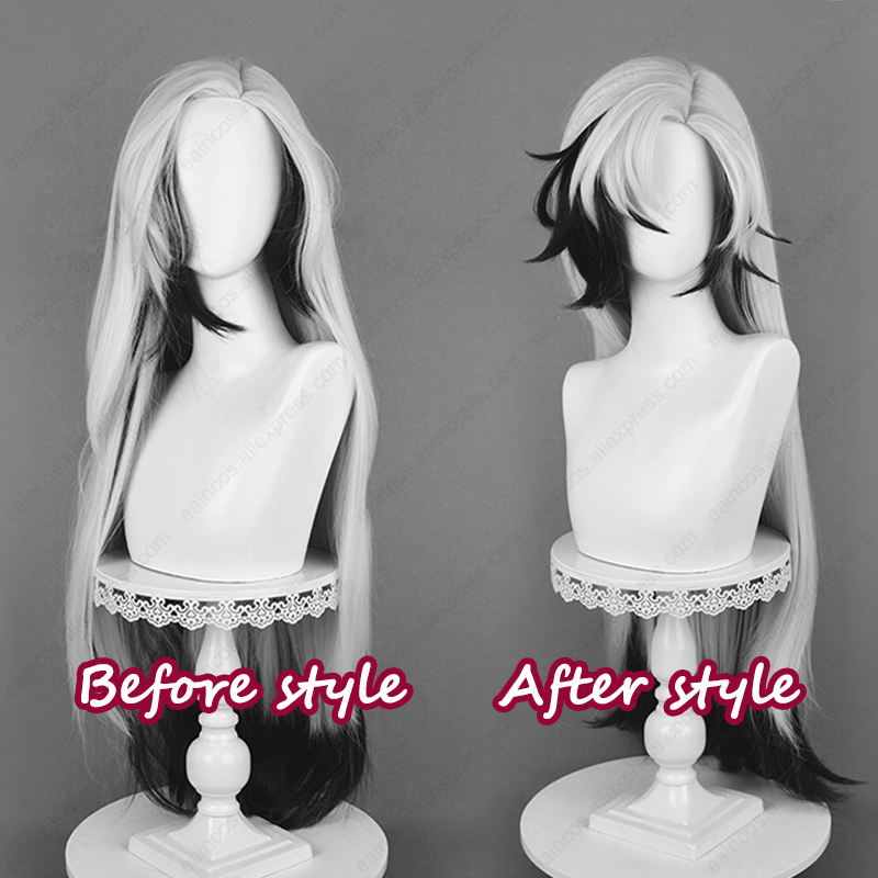 HSR Boothill Cosplay Wig 92cm  – обзор и цена Anime Cosplay Long Black Hair