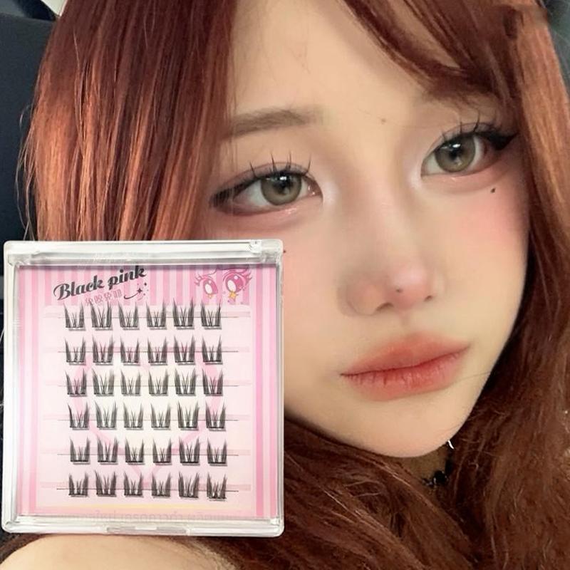6 Rows Diy Segmented False Eye – обзор и цена Anime Cosplay Lashes