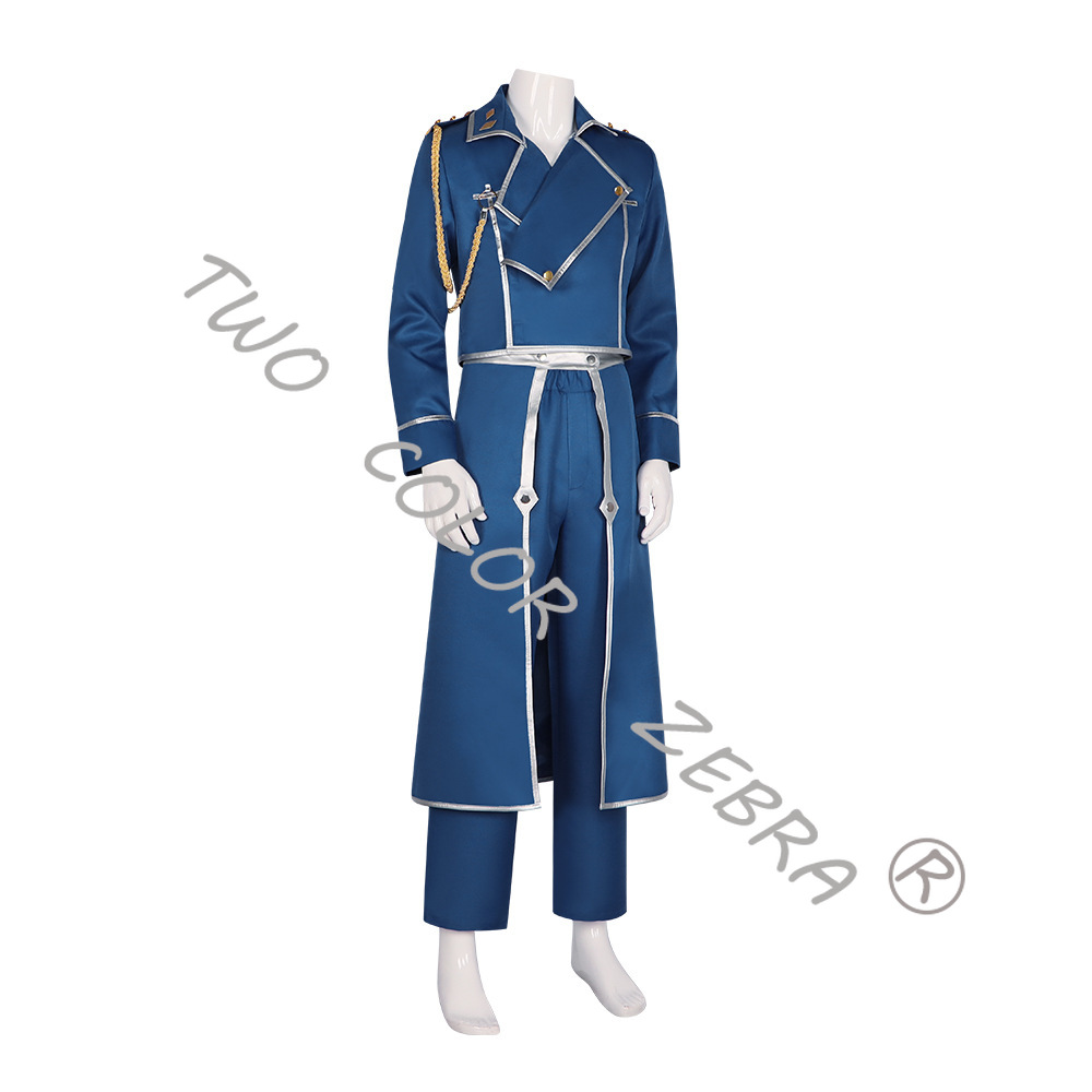 Roy Mustang Blue Military Tren – обзор и цена Fullmetal Alchemist Coat