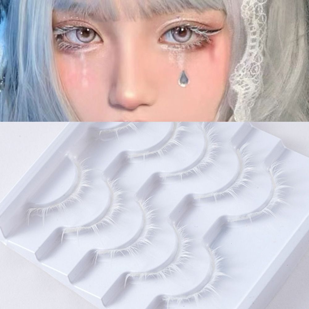 White White Anime Eyelashes Ja – обзор и цена Anime Cosplay Lashes