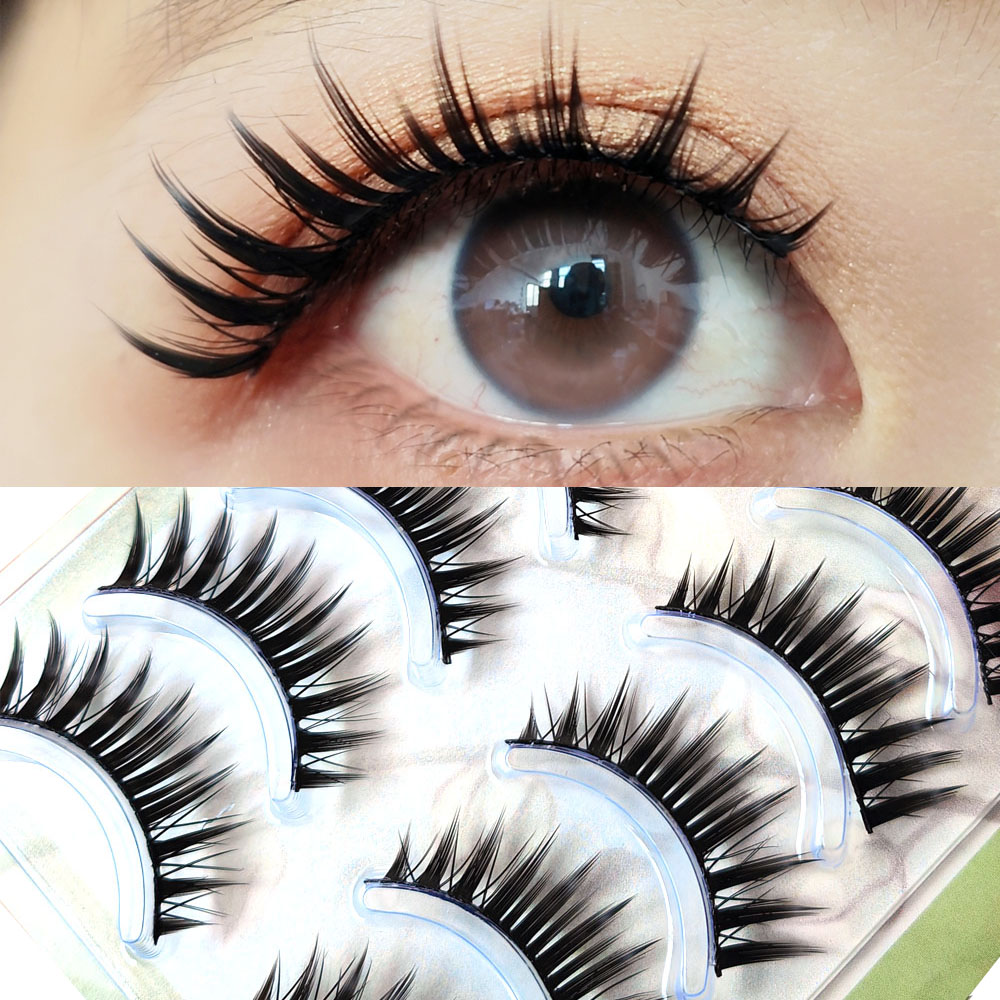 5 Pairs Makeup False Eyelash T – обзор и цена Anime Cosplay Lashes