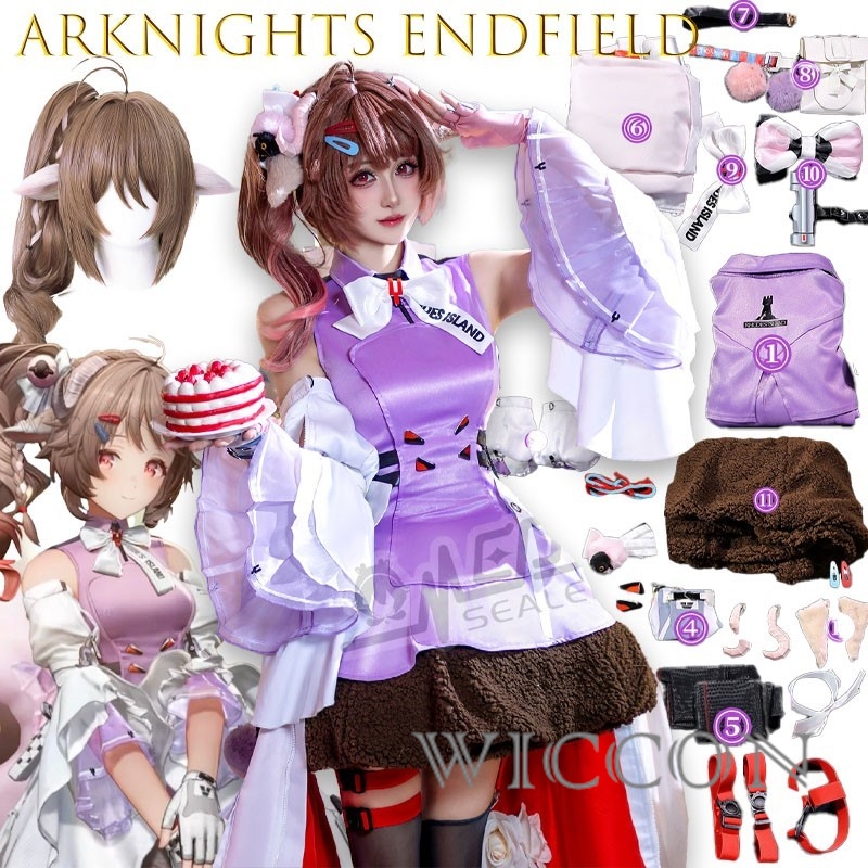 Halloween Adults Arknights End – обзор и цена Anime Cosplay Blue Hair