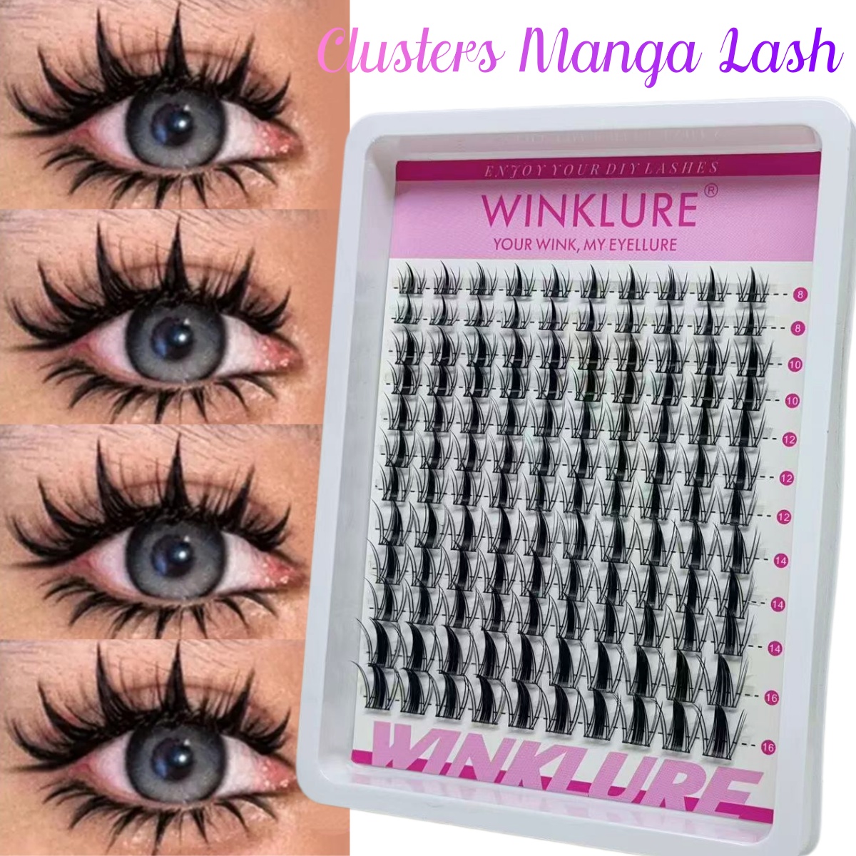 WINKLURE Manga Lash Clusters K – обзор и цена Anime Cosplay Lashes