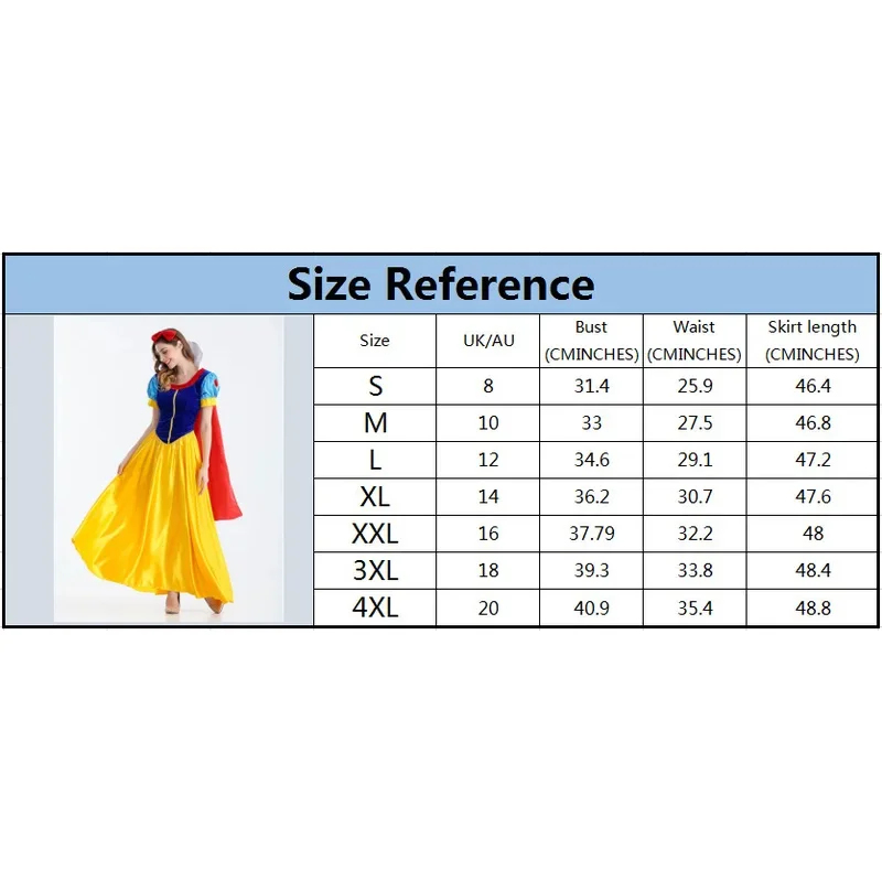 ☆SunlCos Cartoon Snow White Ha – обзор и цена Anime Cosplay Plus Size