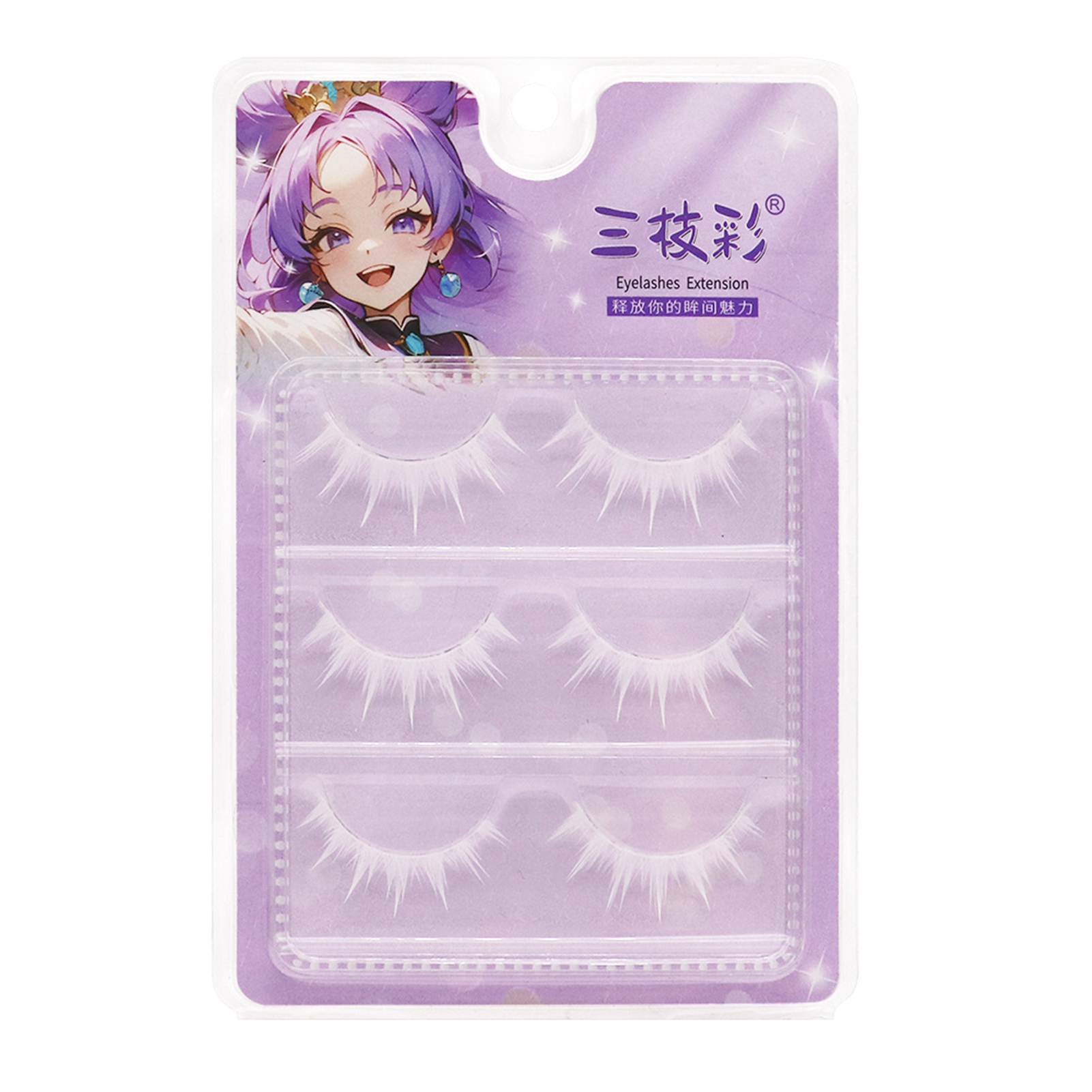 Manga lashes Cosplay White Fal – обзор и цена Anime Cosplay Lashes