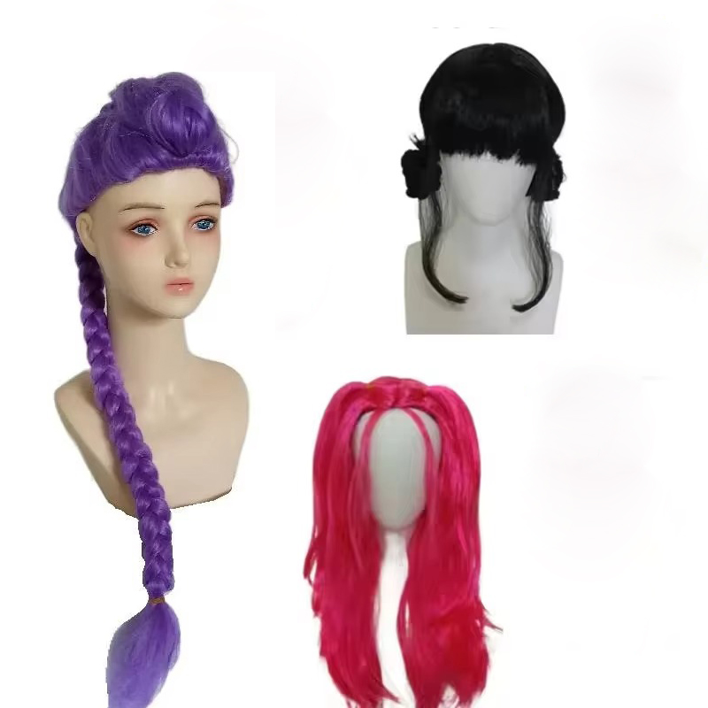 Anime Long Purple Braiding Hai – обзор и цена Anime Cosplay Long Black Hair