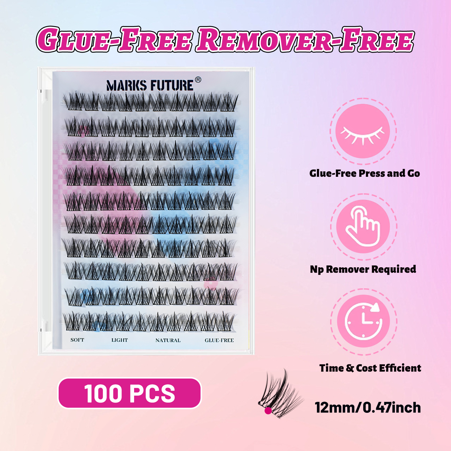 Reusable Adhesive Eyelashes 10 – обзор и цена Anime Cosplay Lashes