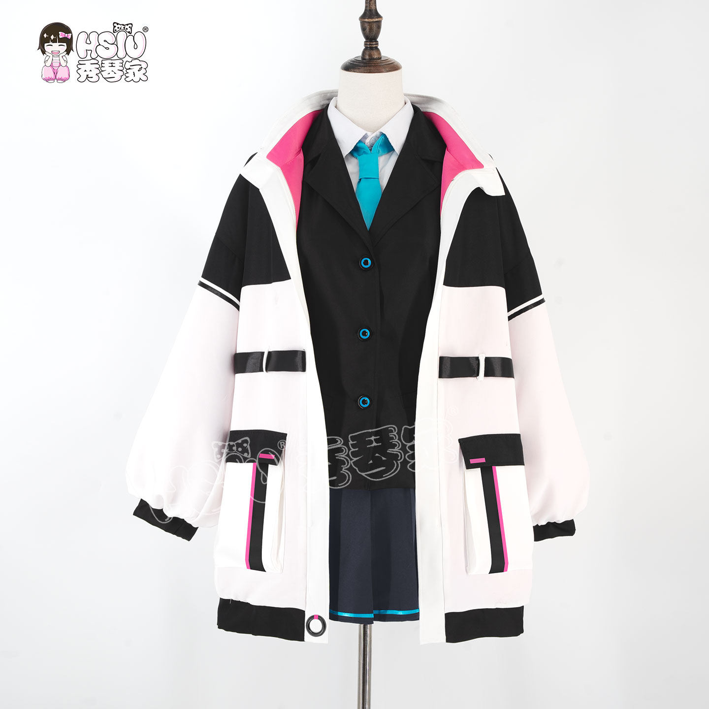 Blue Archive Kei Cosplay Costu – обзор и цена Anime Cosplay Blue Hair