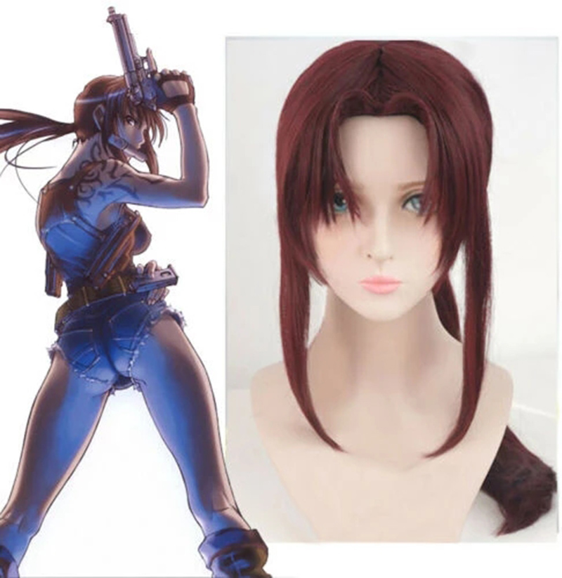 New BLACK LAGOON Rebecca Revy  – обзор и цена Anime Cosplay Long Black Hair