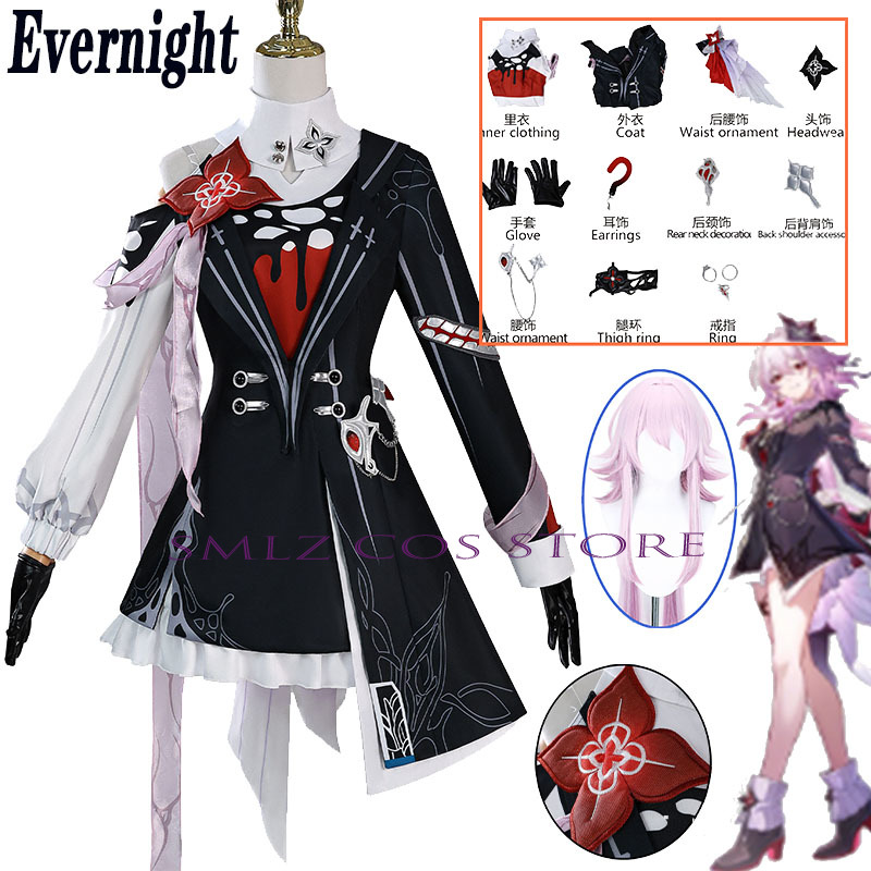 Newly Evernight Cosplay Honkai – обзор и цена Anime Cosplay Female Characters