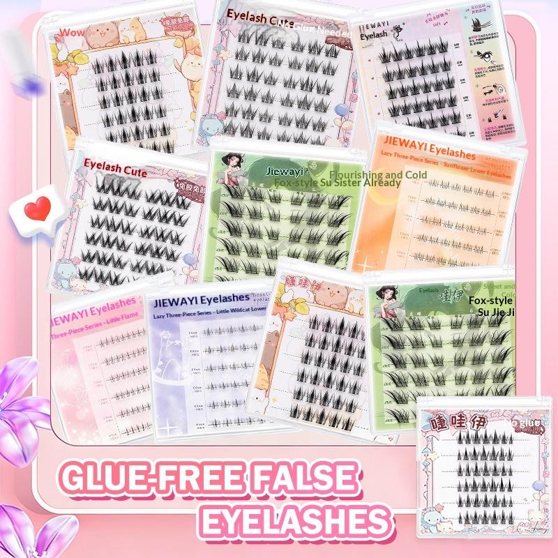 6 Rows Diy Segmented False Eye – обзор и цена Anime Cosplay Lashes