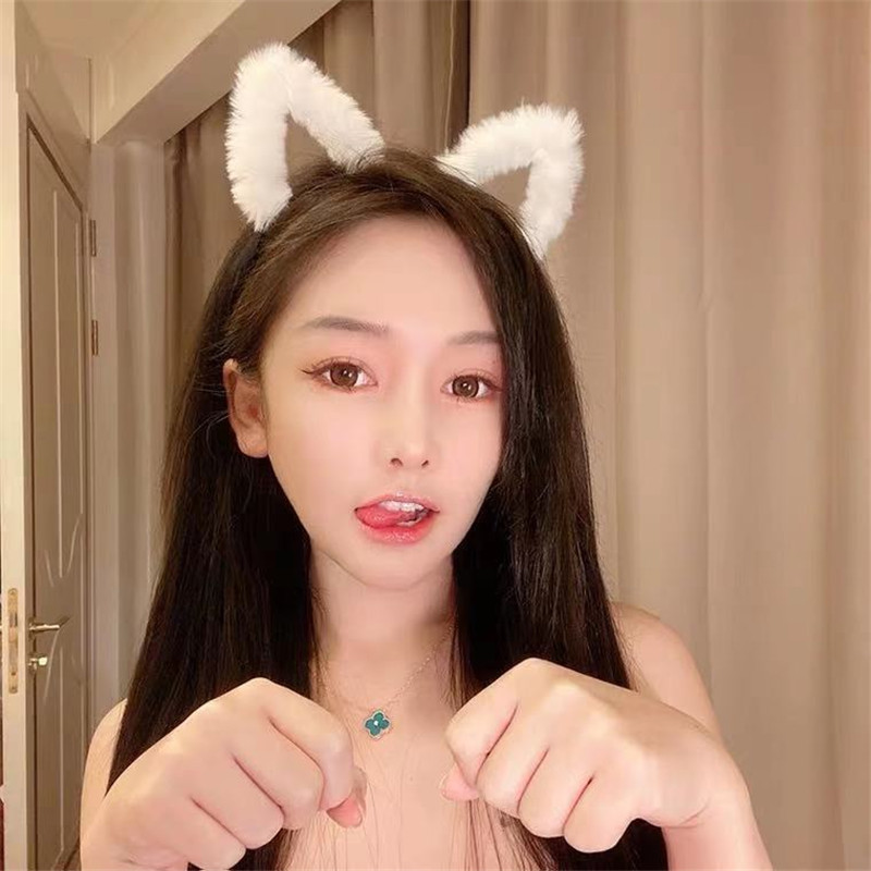 Cute Furry Kitten Ears Hairban – обзор и цена Anime Cosplay Korean Girl