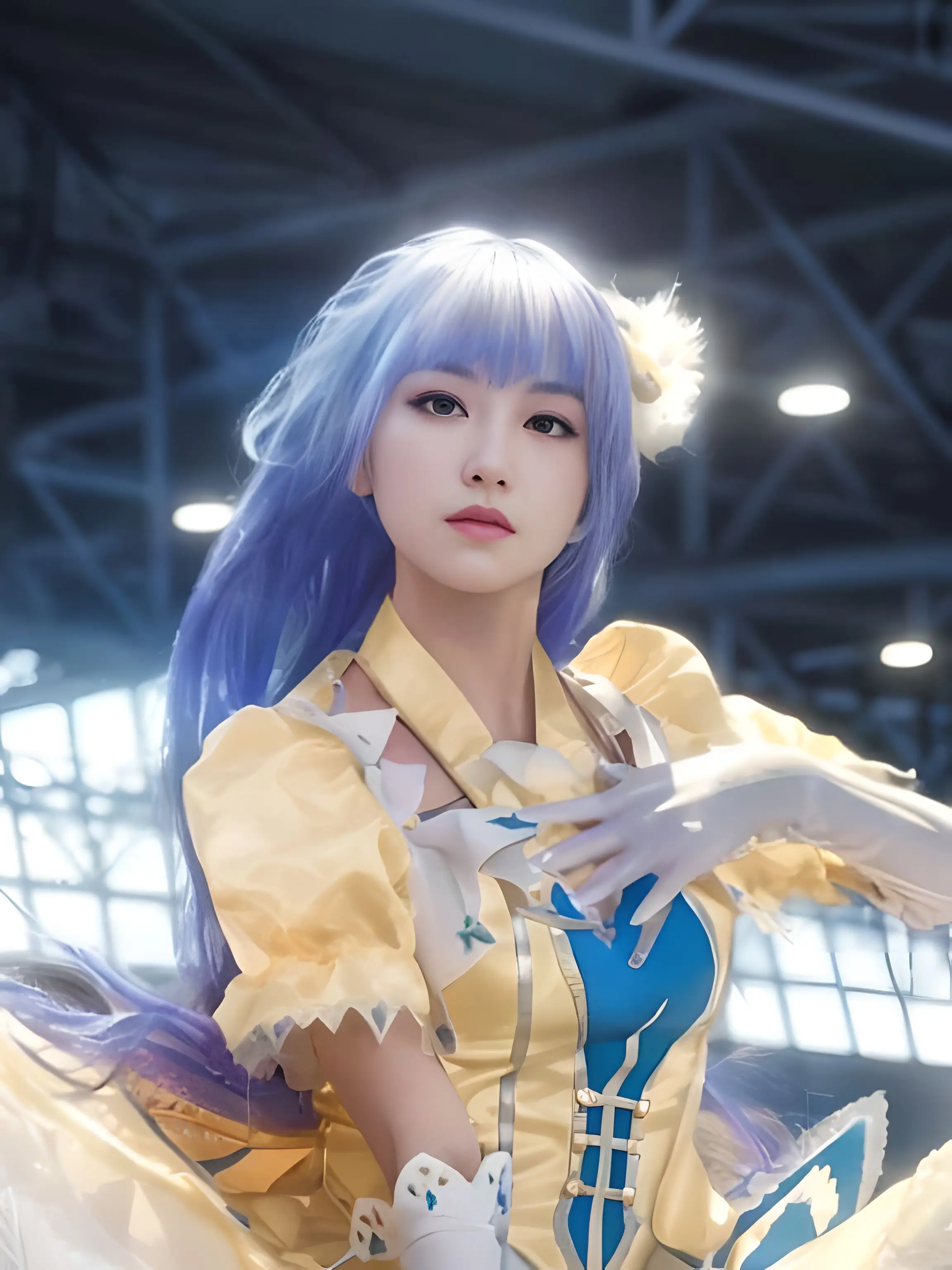 CosplayAnime DATE A LIVE Izayo – обзор и цена Anime Cosplay Blue Hair