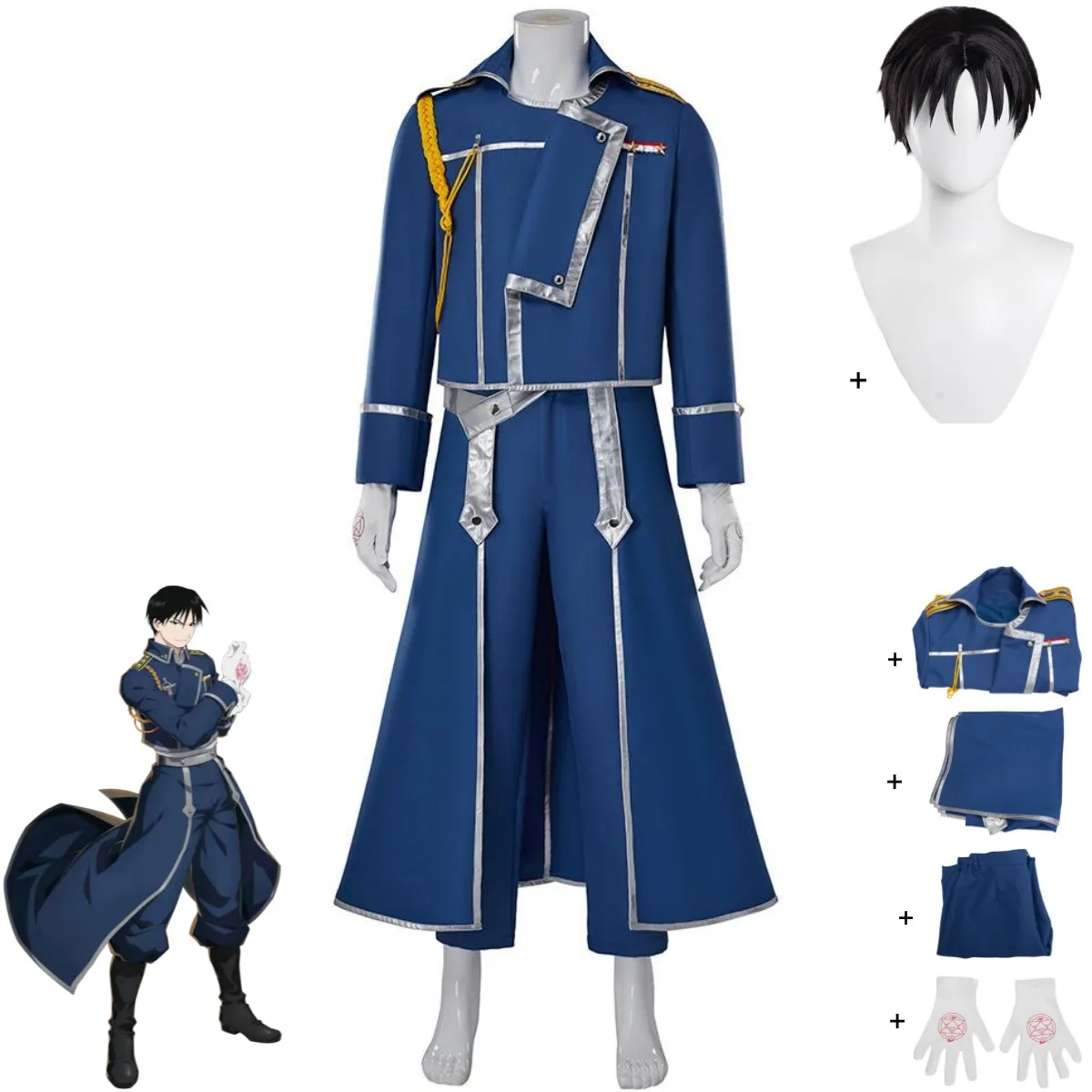 Blue Fight Military Uniform Co – обзор и цена Fullmetal Alchemist Coat