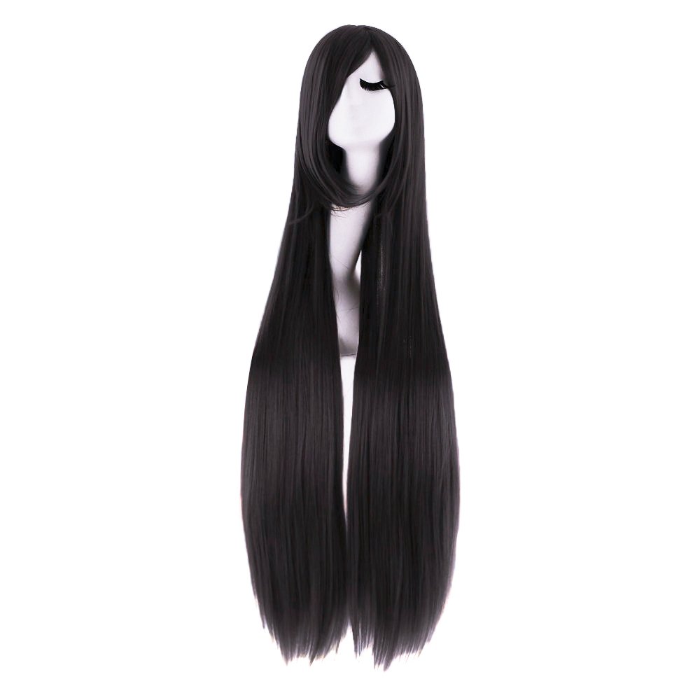 40 Inch 100 cm Long Straight C – обзор и цена Anime Cosplay Long Black Hair