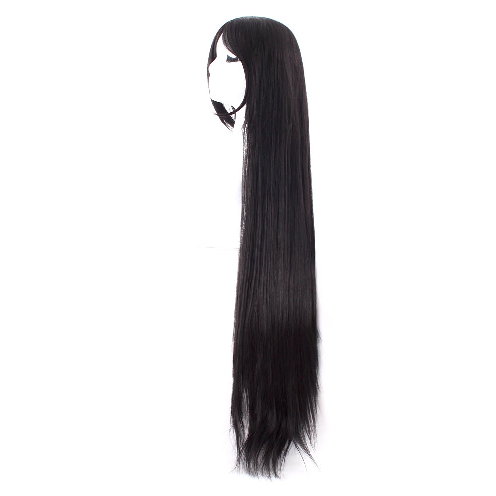 40 Inch 100 cm Long Straight C – обзор и цена Anime Cosplay Long Black Hair