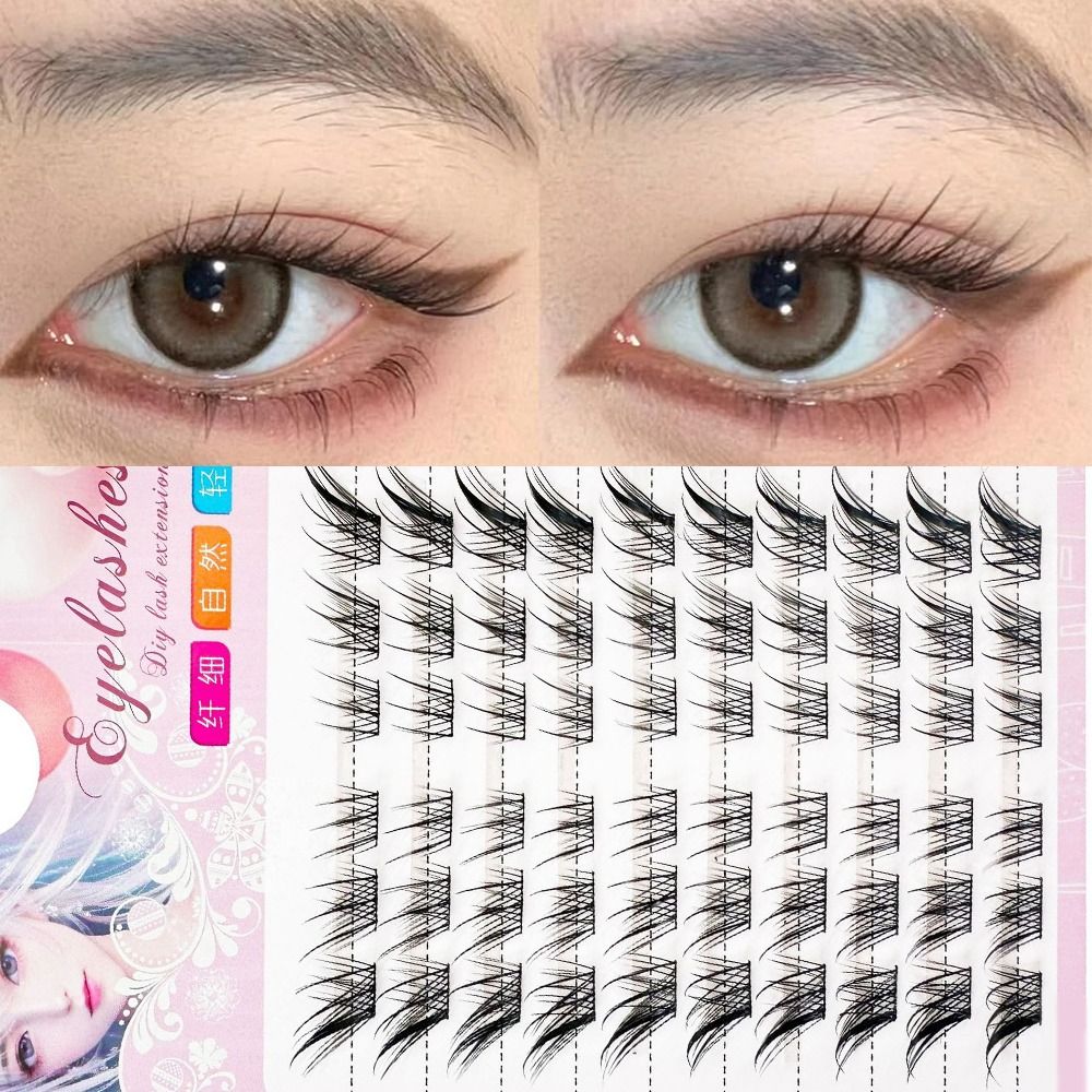 3D Cat Eye Clusters Lashes Nat – обзор и цена Anime Cosplay Lashes