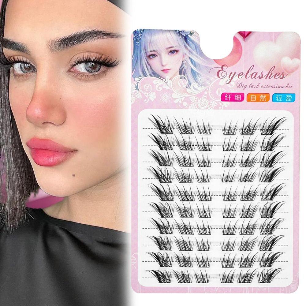 3D Cat Eye Clusters Lashes Nat – обзор и цена Anime Cosplay Lashes