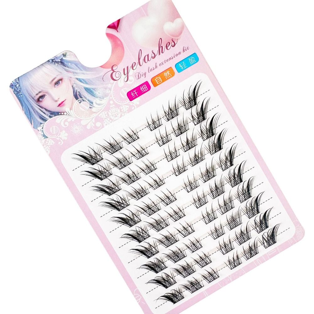 3D Cat Eye Clusters Lashes Nat – обзор и цена Anime Cosplay Lashes