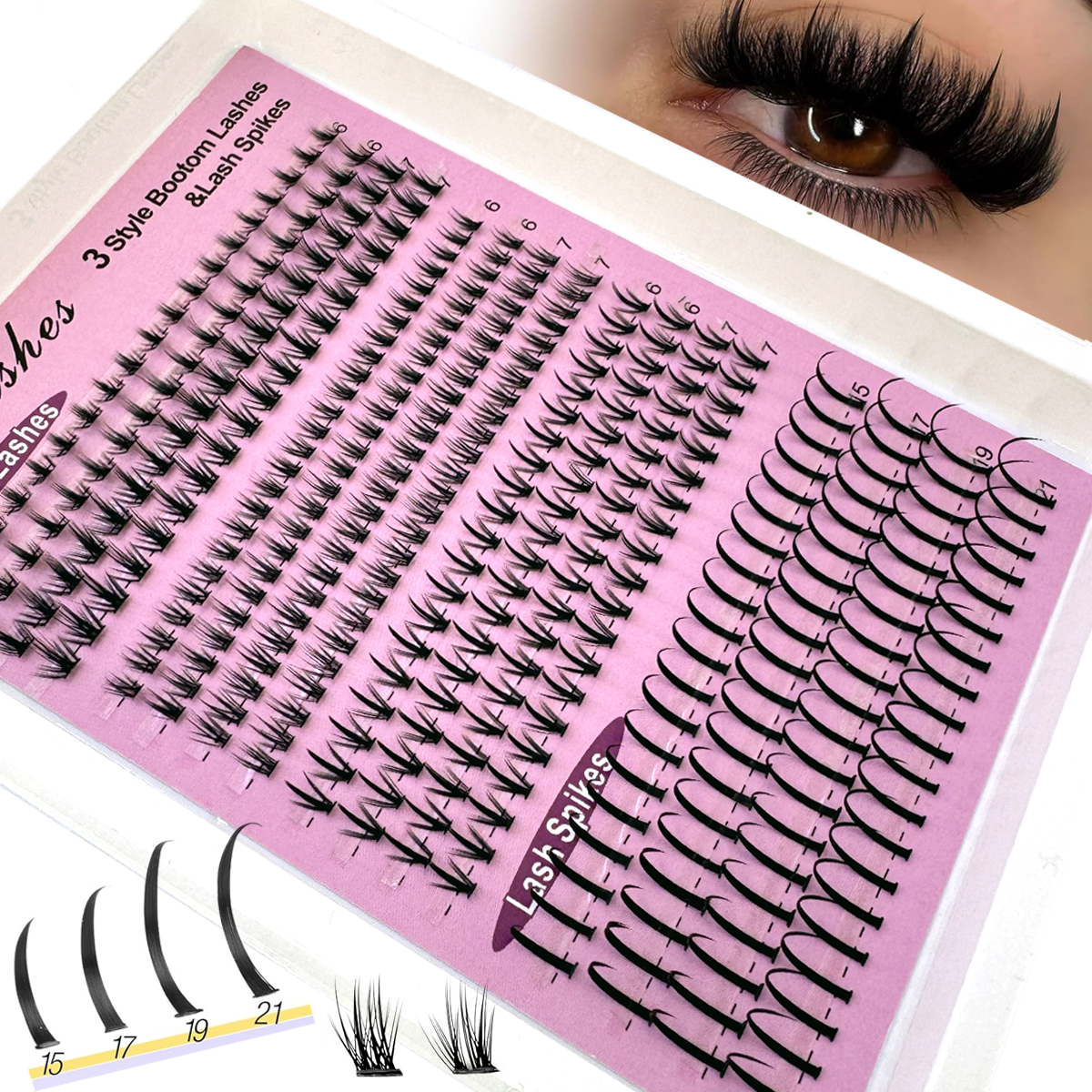 16Rows Bottom&Spiky Lashes Clu – обзор и цена Anime Cosplay Lashes