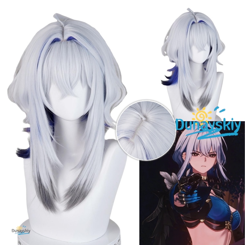 Galbrena Cosplay Wig Gray blue – обзор и цена Anime Cosplay Blue Hair
