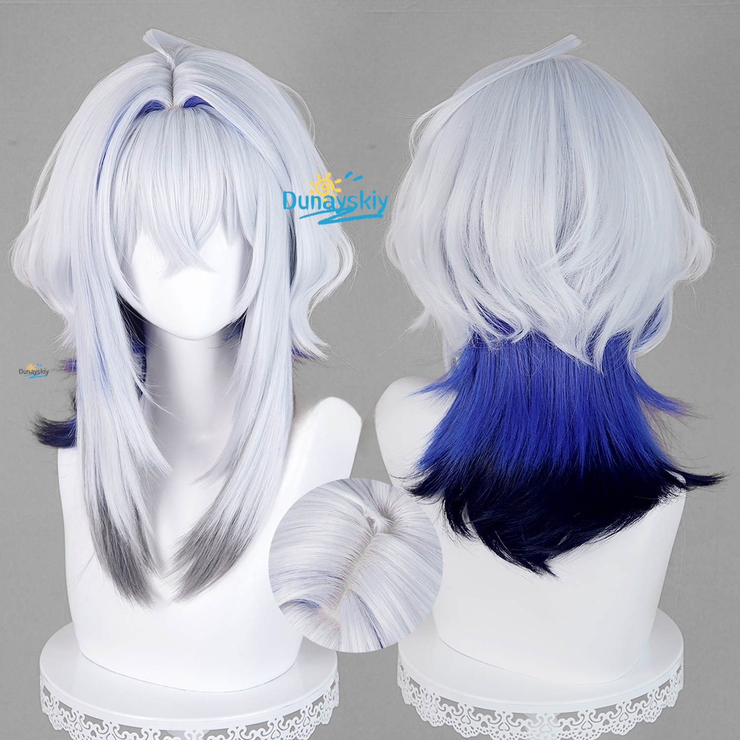 Galbrena Cosplay Wig Gray blue – обзор и цена Anime Cosplay Blue Hair
