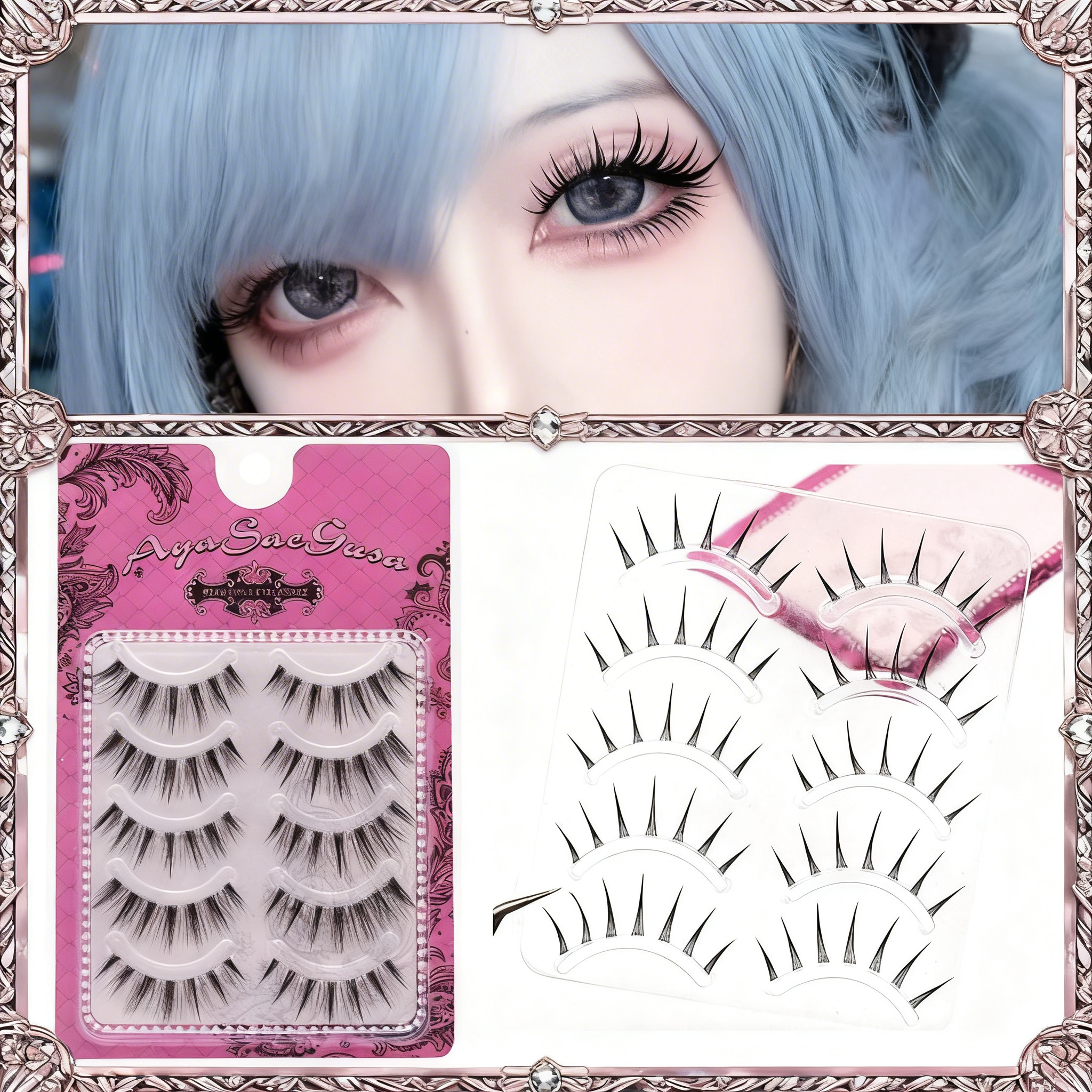 1/2Stes Hot Manga Lashes Natur – обзор и цена Anime Cosplay Lashes